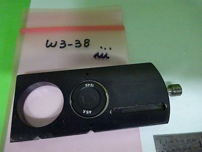 MICROSCOPE PART SLIDE BAUSCH LOMB DARK FIELD PHASE OPTICS AS IS BIN#W3-38