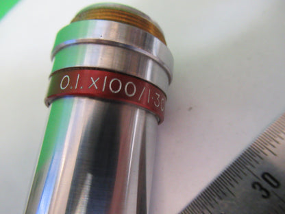 WATSON UK PARA 100X OBJECTIVE LENS MICROSCOPE PART AS PICTURED &R2-B-39