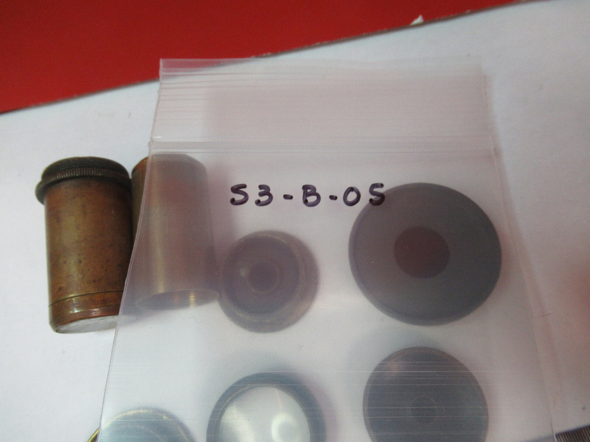 ANTIQUE BRASS LOT VERY OLD SCOPES MICROSCOPE PART AS PICTURED S3-B-05