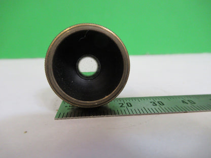 ANTIQUE BRASS BAUSCH LOMB LENS 10X OBJECTIVE MICROSCOPE PART AS PICTURED V1-A-11