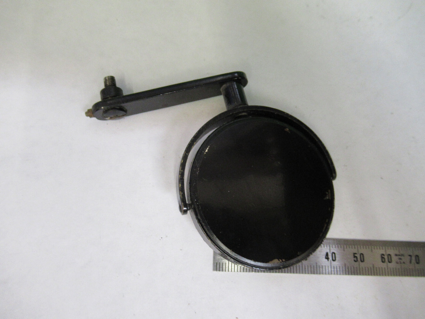 ANTIQUE BAUSCH LOMB MIRROR ASSEMBLY MICROSCOPE PART AS PICTURED X2-A-65