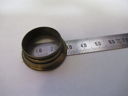 Rare Antique Brass Mounted Glass Beck UK Microscope Part