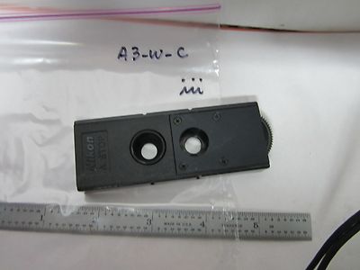 MICROSCOPE PART FILTER A STOP NIKON JAPAN OPTICS AS IS WITHOUT PINHOLE BN#A3-W-C