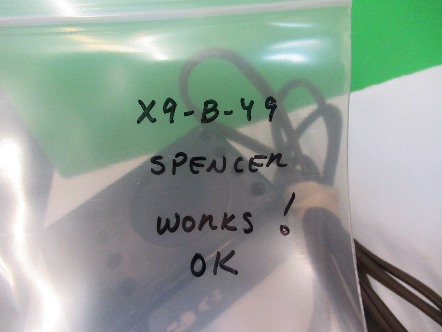 SPENCER AO WORKS OK ILLUMINATOR LAMP MICROSCOPE PART AS PICTURED X9-B-49