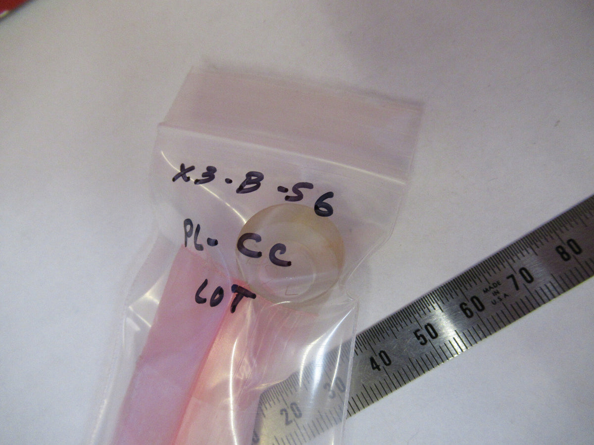 LOT 2ea OPTICAL GLASS LENS PLANO CONCAVE PL-CC OPTICS X3-B-56