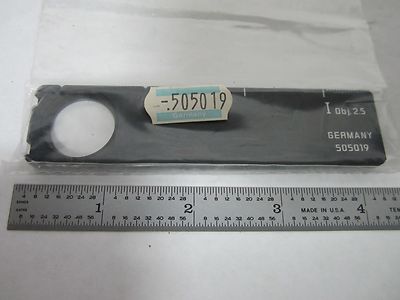 Microscope Slide Ernst Leitz Germany 505019 Optics