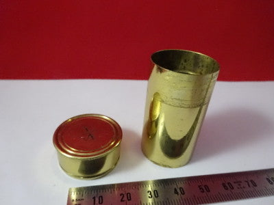 Empty Antique Brass Container for objective Microscope Part