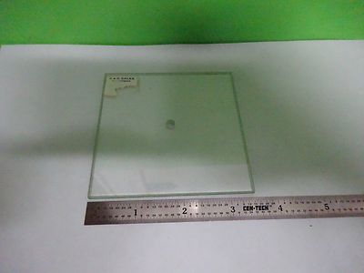Microscope Part Glass Stage Specimen Chamfered Holed Optics