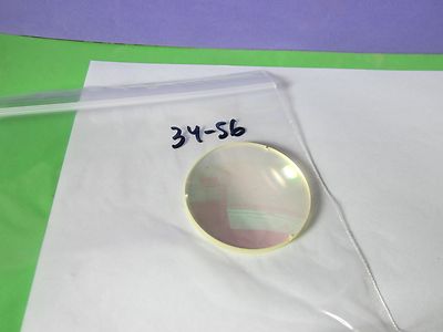 Large Optical Convex Concave Notched Lens with Yellow Tint Laser Optics Bn