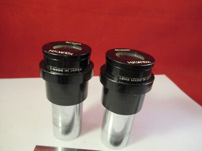 Nikon Japan Eyepiece Pair Hkw 10X Microscope Part Optics