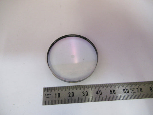 OPTICS MIL SPEC GLASS COATED FILTER [CENTER UNCOAT] OPTICAL AS PICTURED T1-A-17