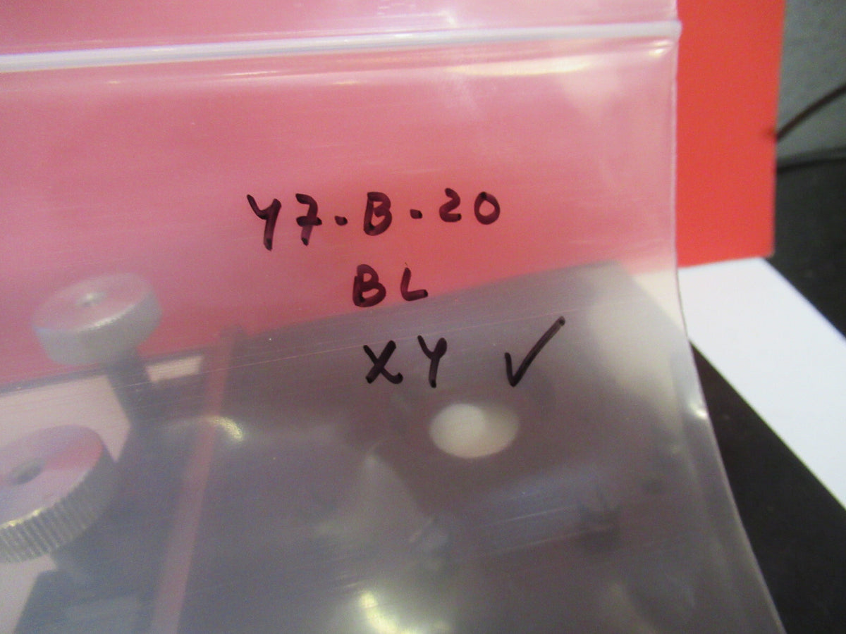BAUSCH LOMB XY STAGE TABLE MICROMETER MICROSCOPE PART AS PICTURED Y7-B-20