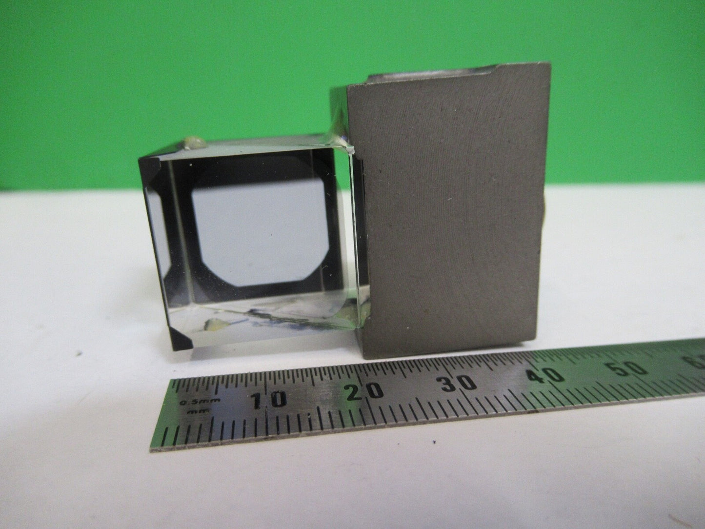 ANTIQUE BAUSCH LOMB HEAD GLASS PRISM OPTICS MICROSCOPE PART AS PICTURED 18-FT-15