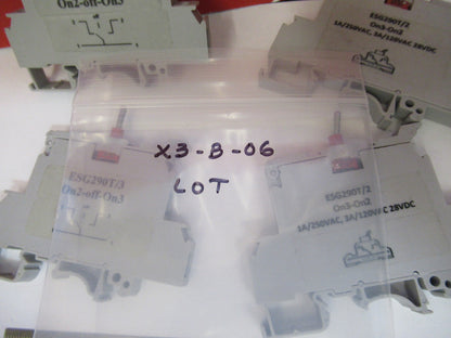 LOT INDUSTRIAL CONTROL SWITCHES ESG290T AS PICTURED X3-B-06