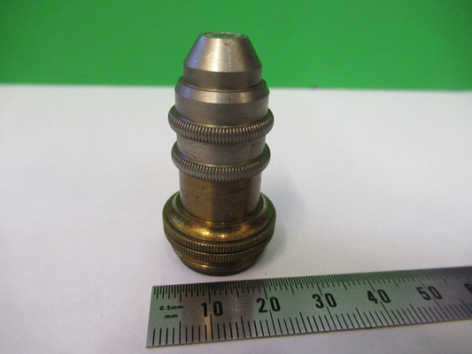 Antique Brass Unknown Objective Lens Microscope Part