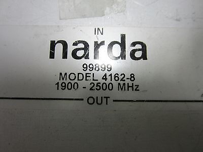 NARDA POWER SPLITTER 4162-8 2.5 GHz FREQUENCY RF MICROWAVE BIN#50 ii