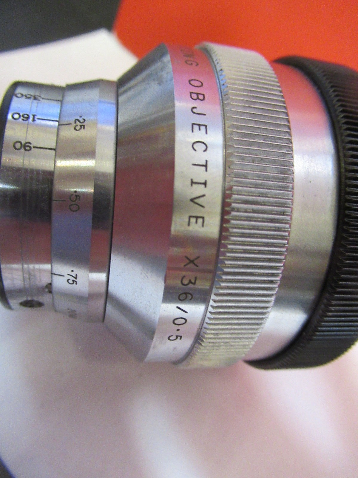 BECK UK REFLECTIVE OBJECTIVE 36X RARE OPTICS MICROSCOPE PART AS PICTURED T7-A-82
