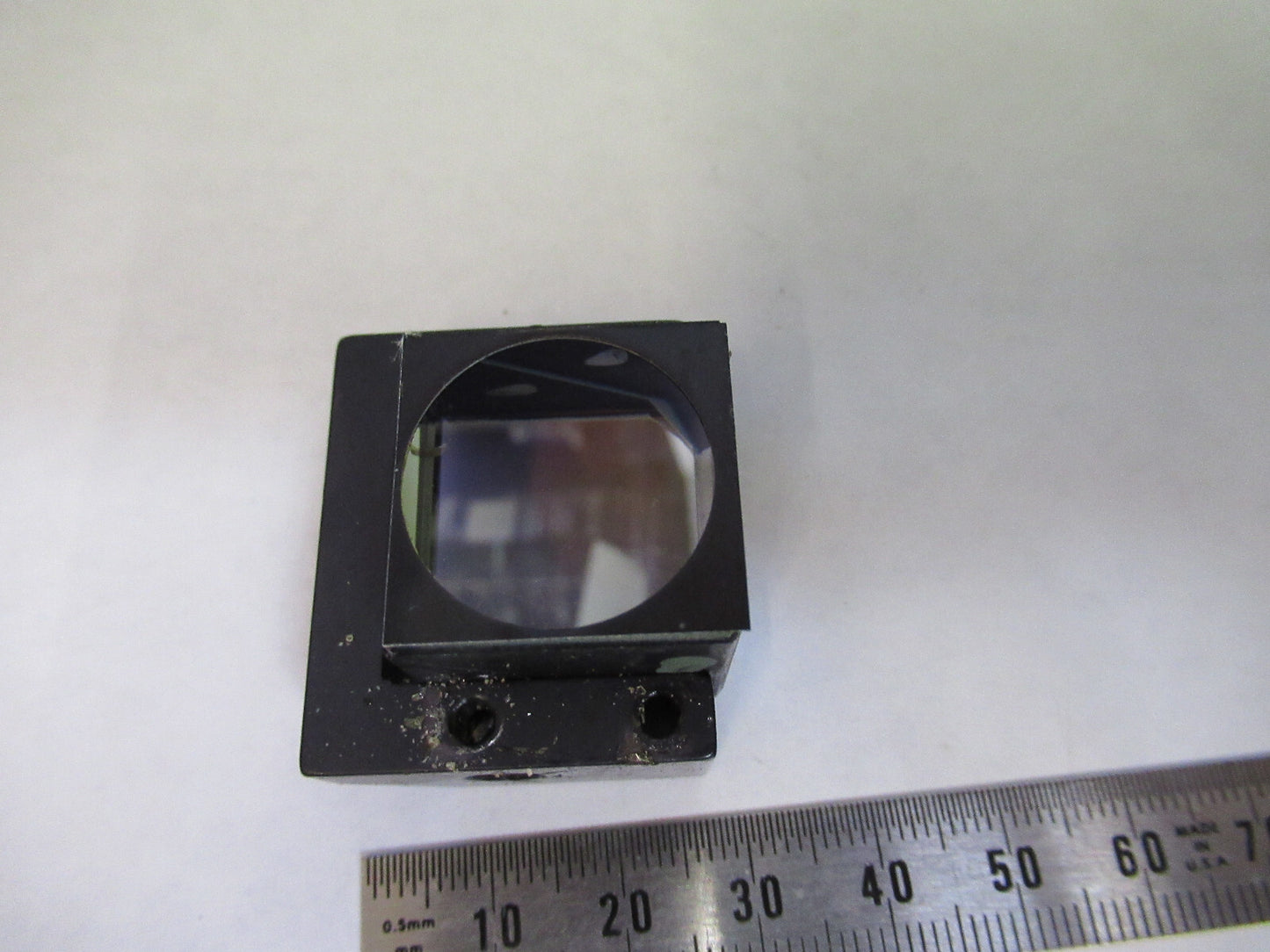 BAUSCH LOMB POL BEAM SPLITTER PRISM OPTICS MICROSCOPE PART AS PICTURED X6-A-104