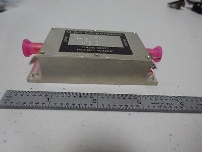 RF MICROWAVE AMPLIFIER Q-BIT 150 MHz FREQUENCY 15-24 VDC AS IS BIN#TC-4-2-W