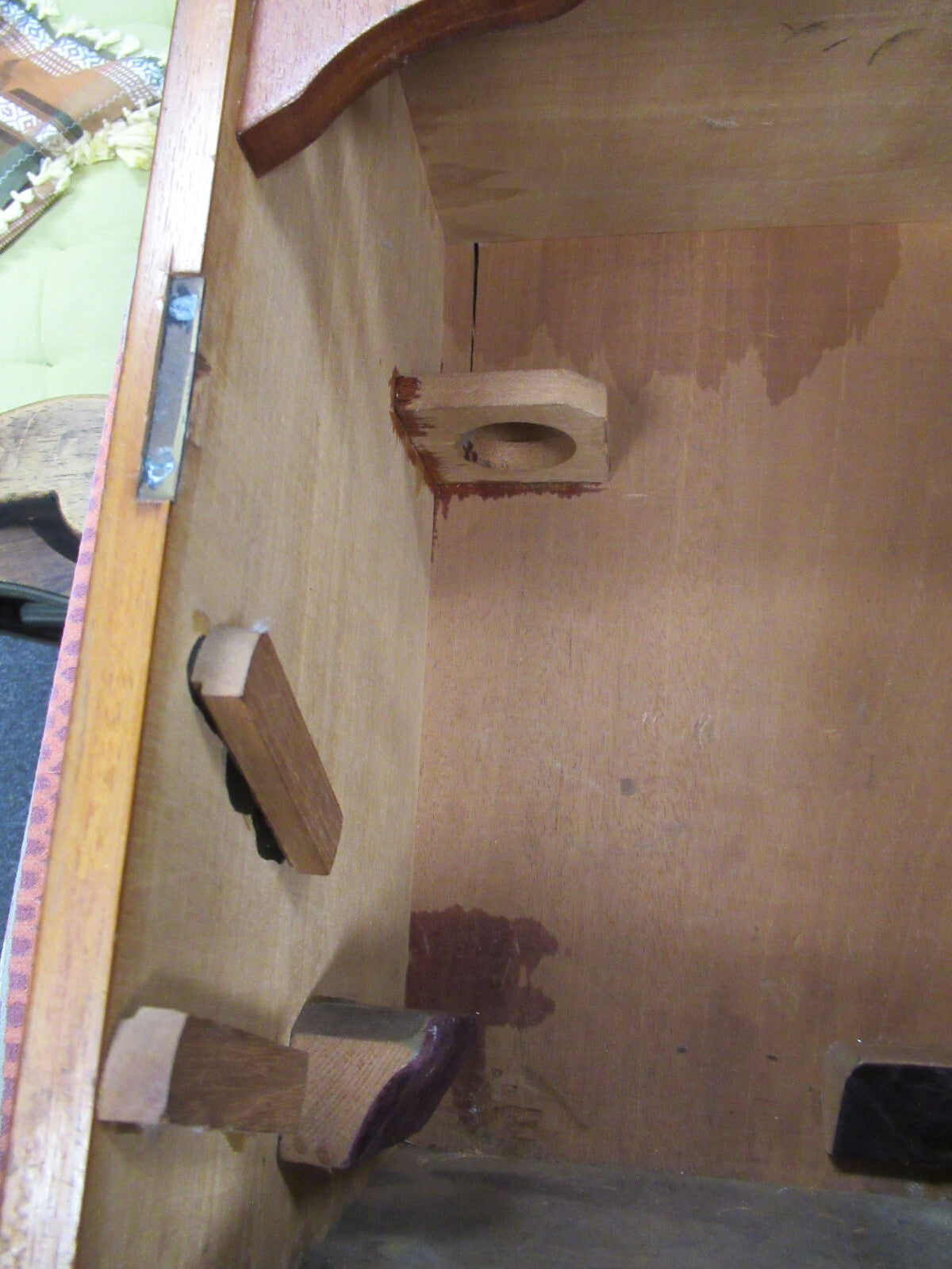 Empty Wood Cabinet for Antique Watson UK 1890s Microscope Part