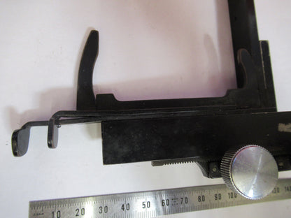 ANTIQUE XY STAGE CLIPS AO SPENCER MICROSCOPE PART AS PICTURED S4-B-75