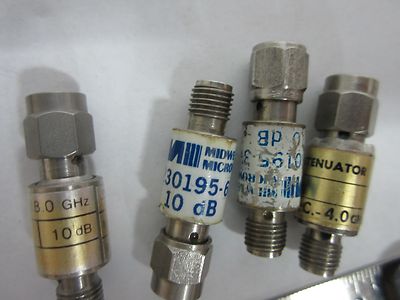 Lot 4 Ea Omni Spectra & Others Attenuators GHz RF Microwave Frequency