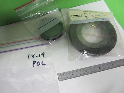 MICROSCOPE PART POLARIZER OLYMPUS POL V-R016 OPTICS BIN#25-14-19
