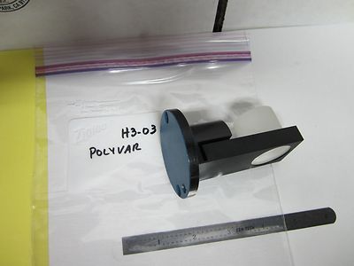MICROSCOPE LEICA REICHERT POLYVAR LENS PRISM SLIDE [chip on edge OPTICS BN#H3-03