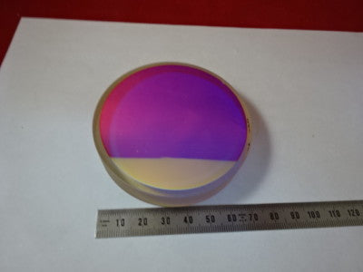OPTICAL FLAT ZERODUR DICHROIC MIRROR 1/10 WAVE LASER OPTICS AS PICTURED &6-A-24