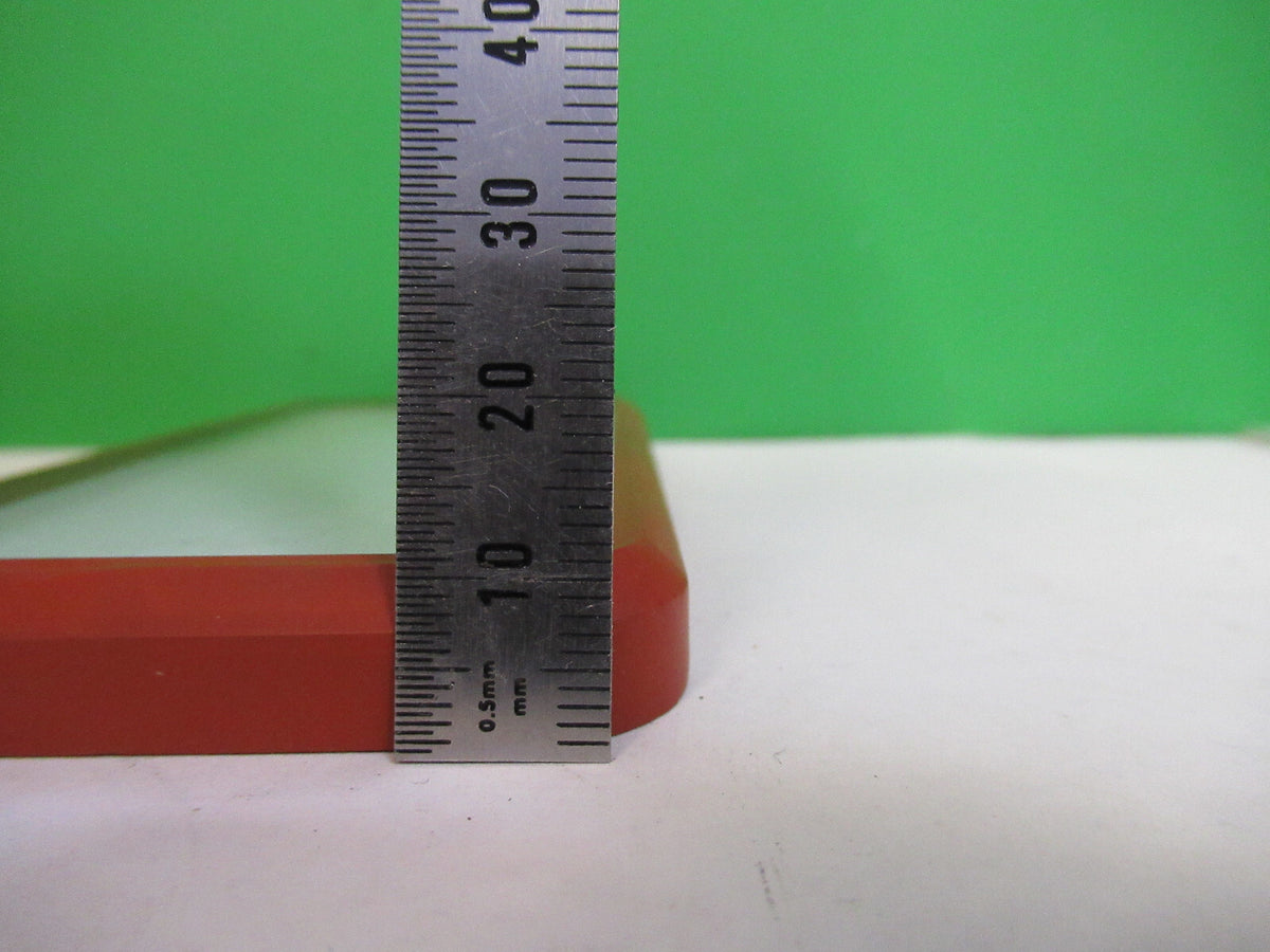 OPTICAL MIL SPEC THICK BK7 GLASS TARGET WINDOW LASER OPTICS AS PICTURED X7-A-63