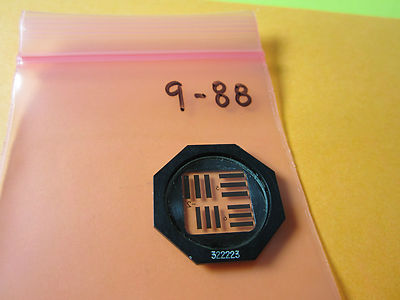 OPTICAL RETICLE TARGET  LASER OPTICS BIN#9-88