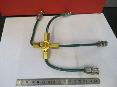 RF Microwave High End BNC Cable Four Way Splitter Frequency