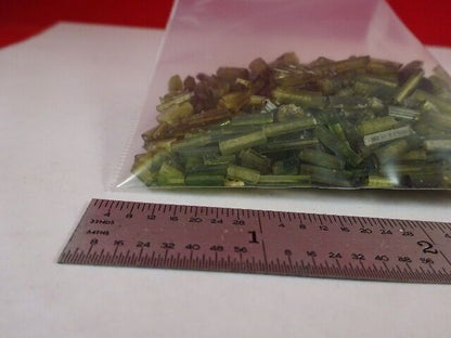 ROUGH TOURMALINE GREEN MINERAL CRYSTAL JEWELRY INDIA 50 GRAM LOT AS IS #14-A-05