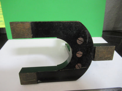 Antique Carl Zeiss AG Jena Horseshoe Base Microscope Part