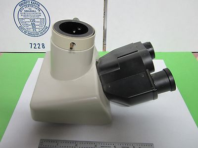MICROSCOPE PART NIKON JAPAN TRINOCULAR HEAD OPTICS BIN#Q6-06