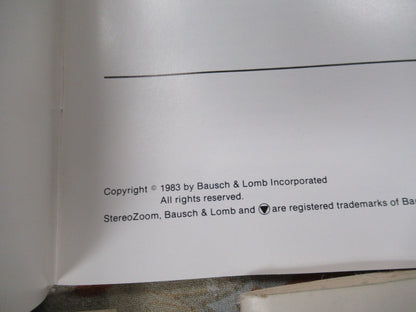 ANTIQUE LOT B&L AO NIKON MANUAL CATALOG MICROSCOPE PART AS PICTURED &88-a-30