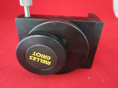 MELLES GRIOT OPTICAL MOUNTED COATED FILTER WITH MICROMETERS LASER OPTICS BIN#4