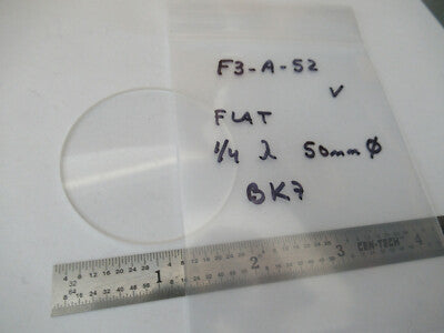 Oriel Optical Flat BK7 Glass 50mm Diameter Lens Optics