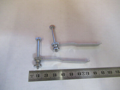 Pair of Clips Stage Microscope Part