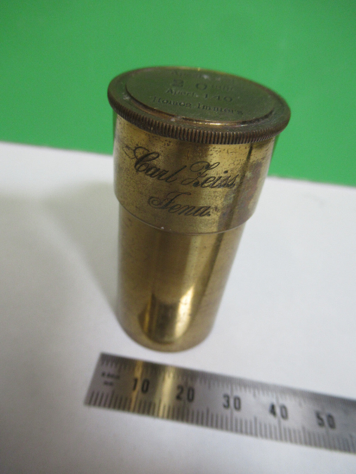 Antique Carl Zeiss AG Jena Empty Canister Microscope Part