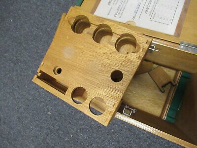 EMPTY WOOD CABINET OLYMPUS JAPAN MICROSCOPE PART WITHOUT KEY AS PICTURED & TB-5