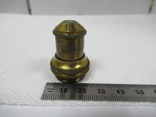 Optical Vintage Microscope Objective 10X Bausch & Lomb Optics