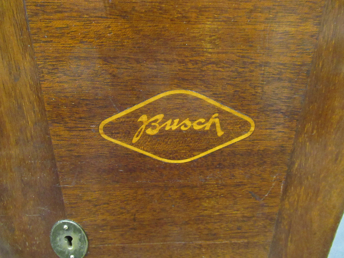 Empty Busch Germany Wood Cabinet Antique Microscope Part