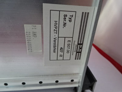PI PHYSIK INSTRUMENTE GERMANY HIGH VOLTAGE HVPZT AMPLIFIER E 507.00 PIEZO #94-36