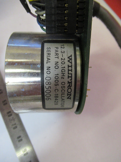 YIG OSCILLATOR MICROWAVE RF FREQUENCY 20 GHz  WILTRON  AS PICTURED  T7-A-36