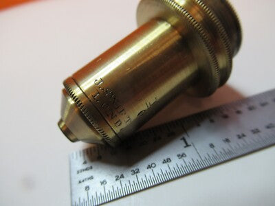ANTIQUE BRASS OBJECTIVE SWIFT UK 1/6 MICROSCOPE PART AS PICTURED &16-B-25