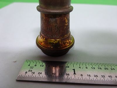 MICROSCOPE PART OBJECTIVE WATSON UK 1/6 VINTAGE OPTICS AS IS BIN#H7-A-15
