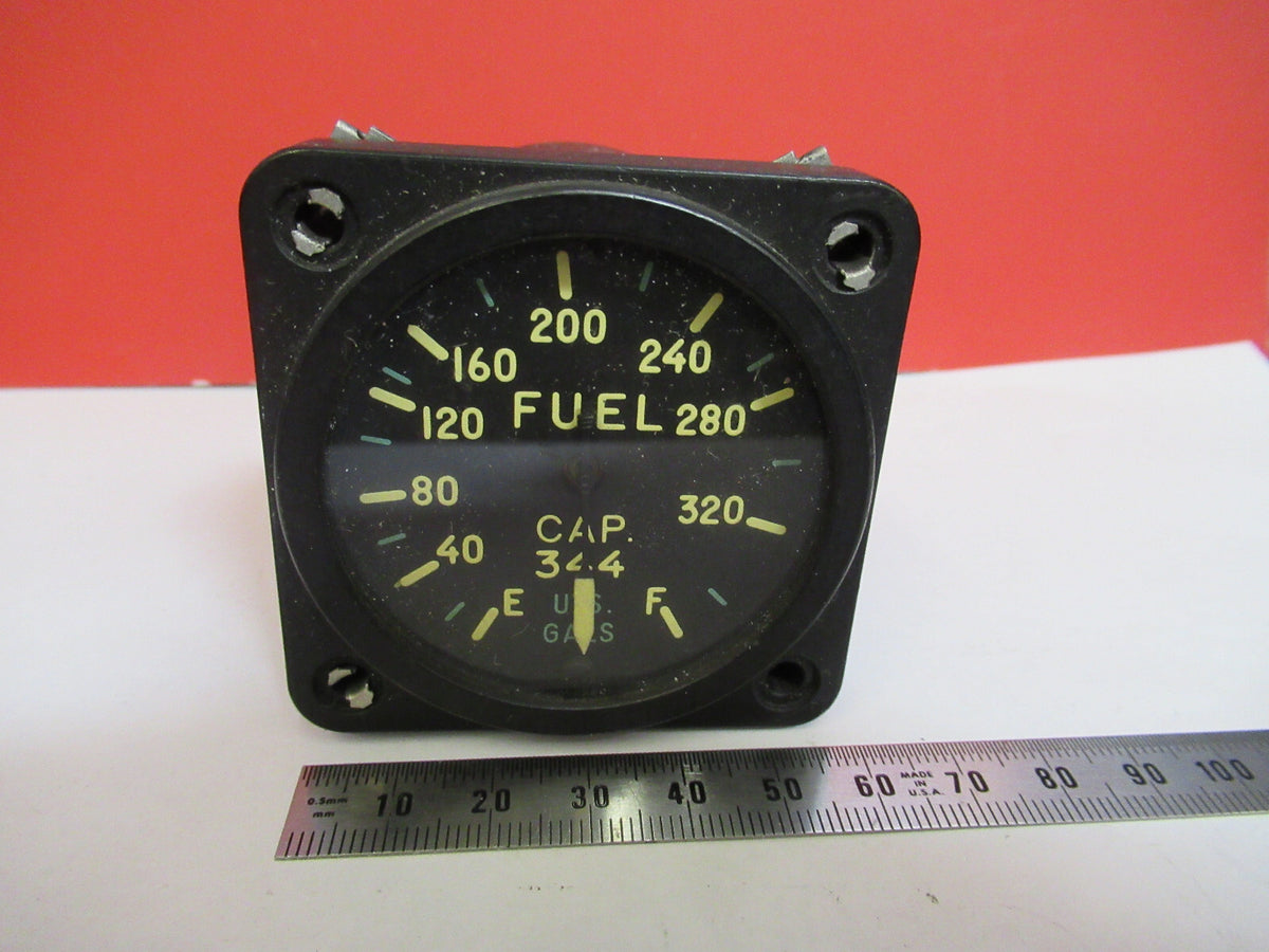 INDICATOR FUEL QUANTITY LIQUIDOMETER EA100AN-39 AIRCRAFT INSTRUMENT S4-B-53