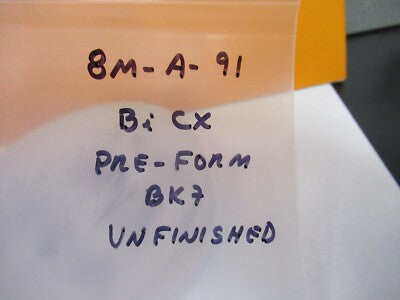 Optical Unfinished Glass Pre-form BK7 Lens Bi Convex Optics