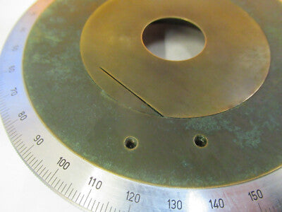 ANTIQUE LEITZ WETZLAR ROTABLE POLARIZATION MICROSCOPE STAGE AS PICTURED #P4-B-15